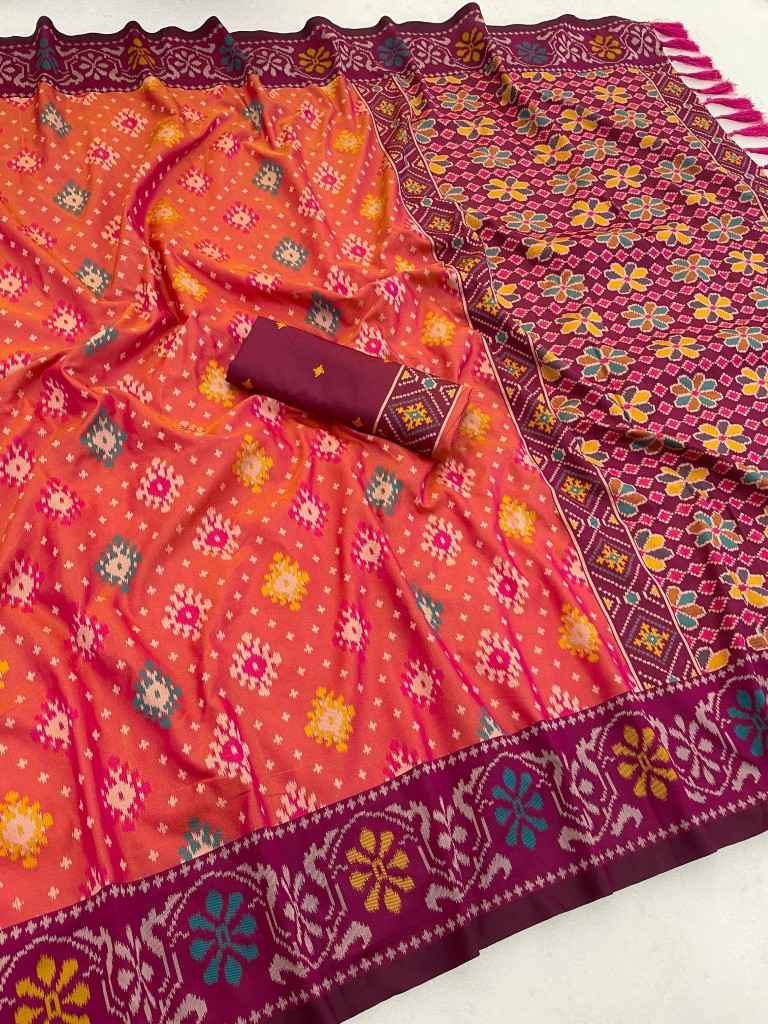 SOFT PREMIUM SILK PATOLA ZARI WEAVING SAREE