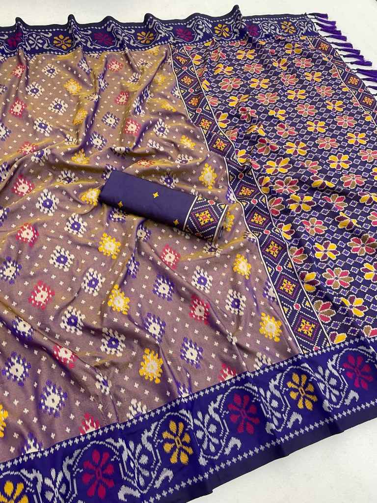 SOFT PREMIUM SILK PATOLA ZARI WEAVING SAREE