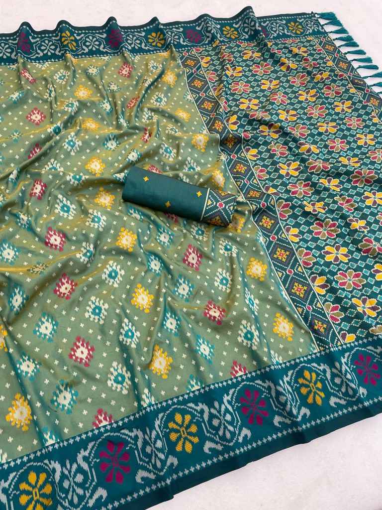 SOFT PREMIUM SILK PATOLA ZARI WEAVING SAREE