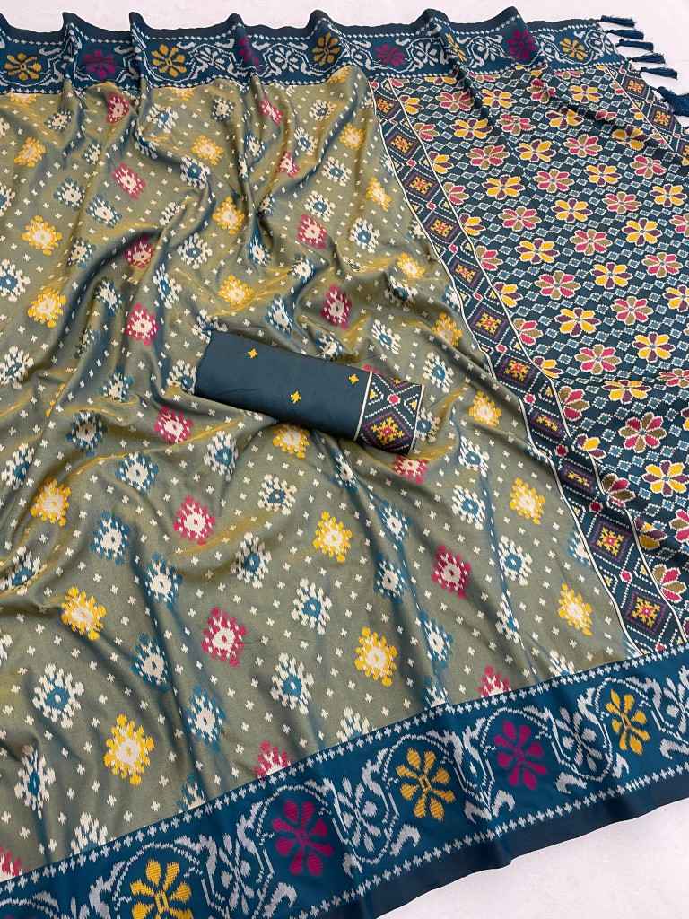 SOFT PREMIUM SILK PATOLA ZARI WEAVING SAREE