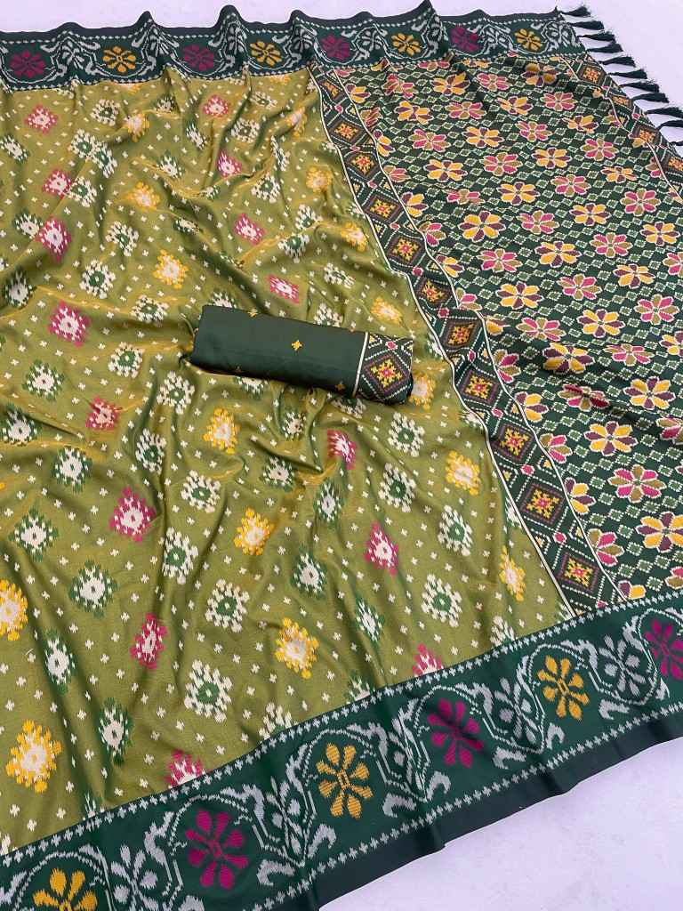 SOFT PREMIUM SILK PATOLA ZARI WEAVING SAREE