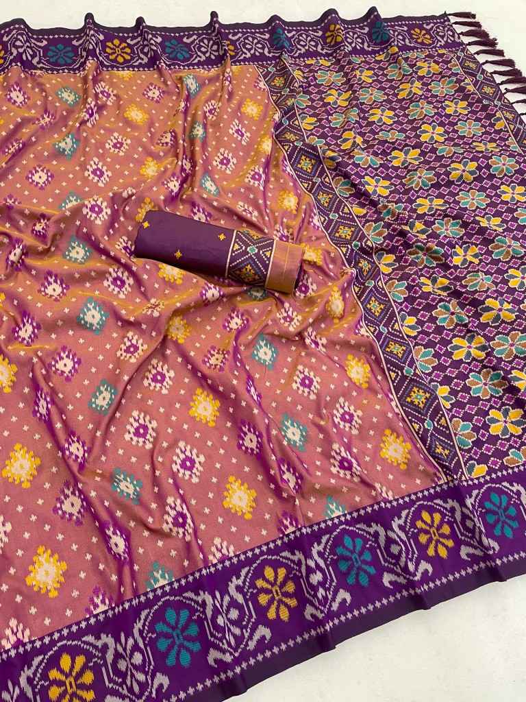SOFT PREMIUM SILK PATOLA ZARI WEAVING SAREE