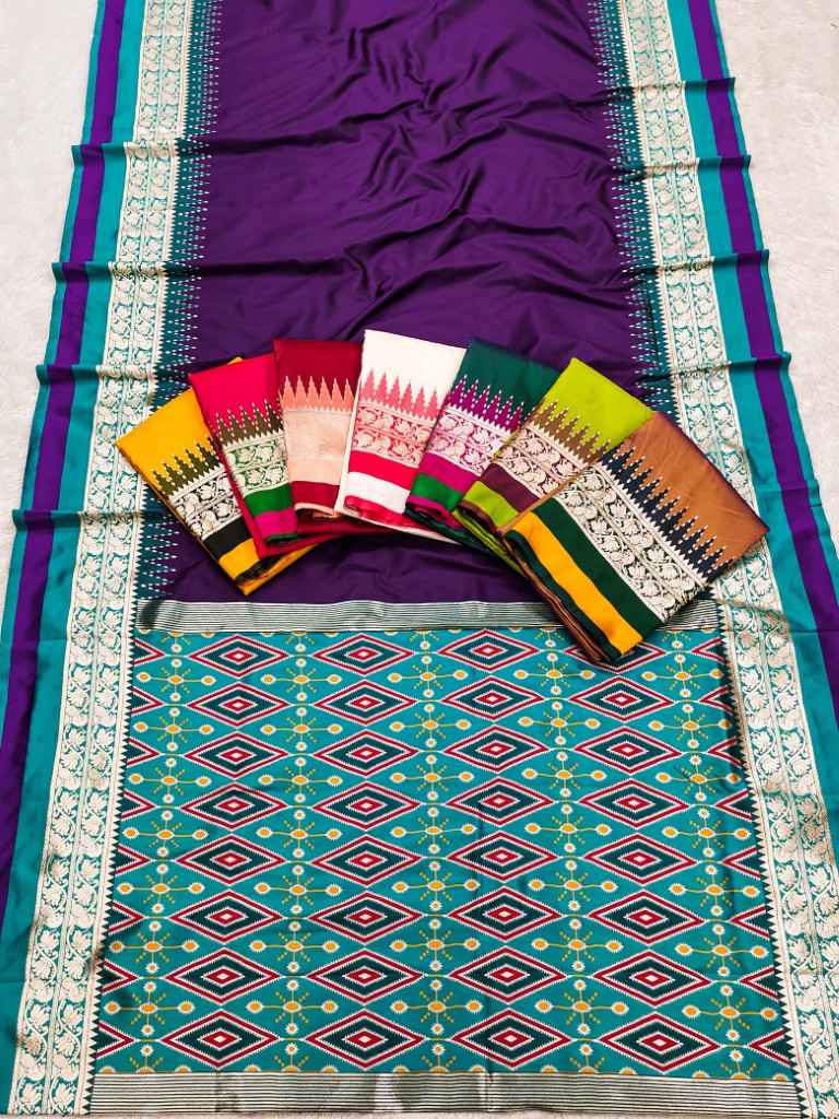 SOFT SMOOTH SILK SELF ZARI WEAVING PATOLA STYLE SAREE