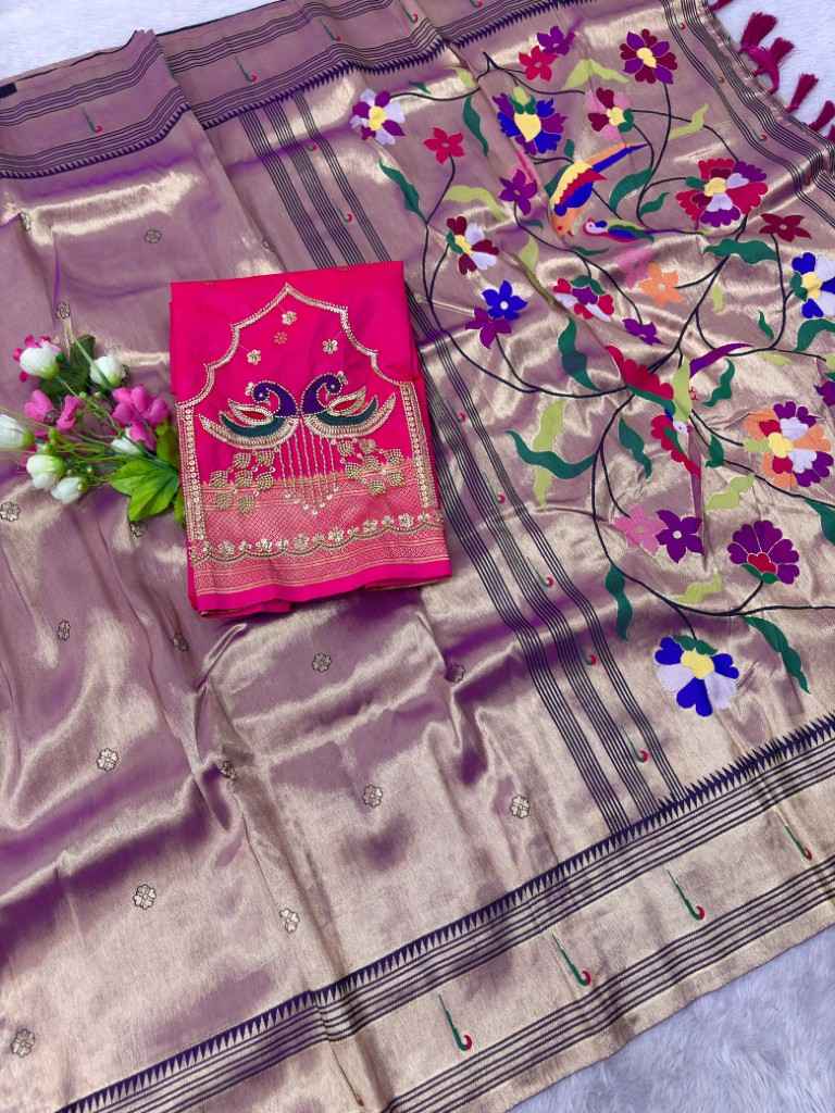 SOFT ZARI TISSUE PETHANI SILK ZARI WEAVING SAREE