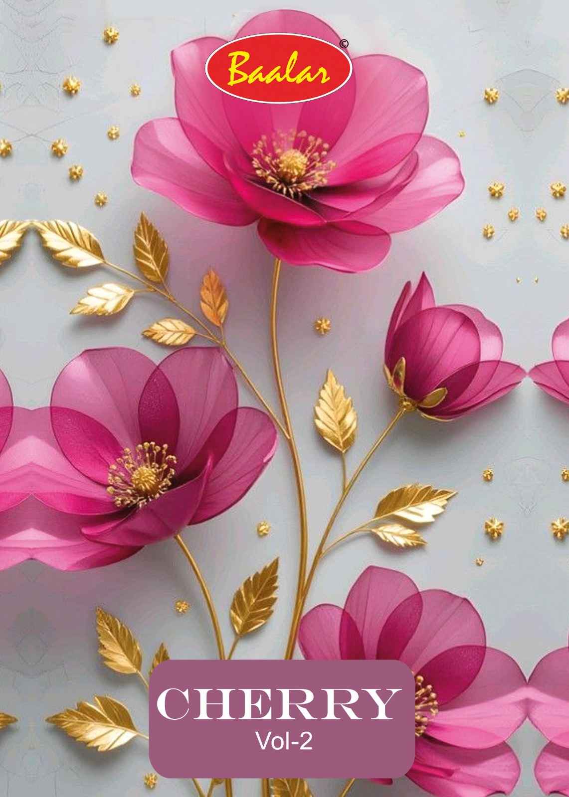 BAALAR CHERRY VOL-2 HEAVY COTTON PRINTED DRESS MATERIAL