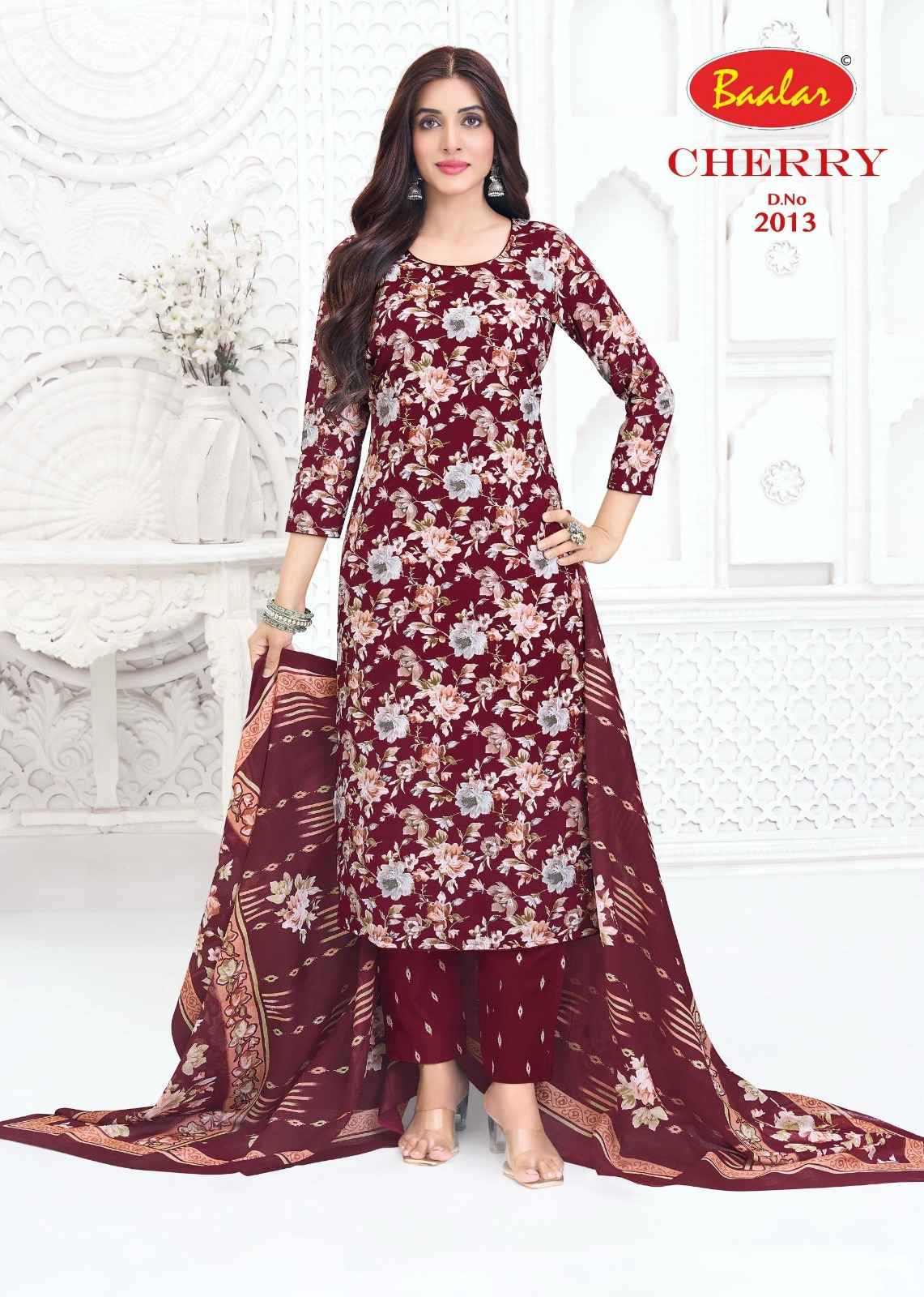BAALAR CHERRY VOL-2 HEAVY COTTON PRINTED DRESS MATERIAL