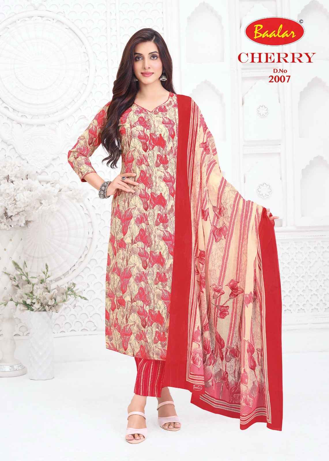 BAALAR CHERRY VOL-2 HEAVY COTTON PRINTED DRESS MATERIAL