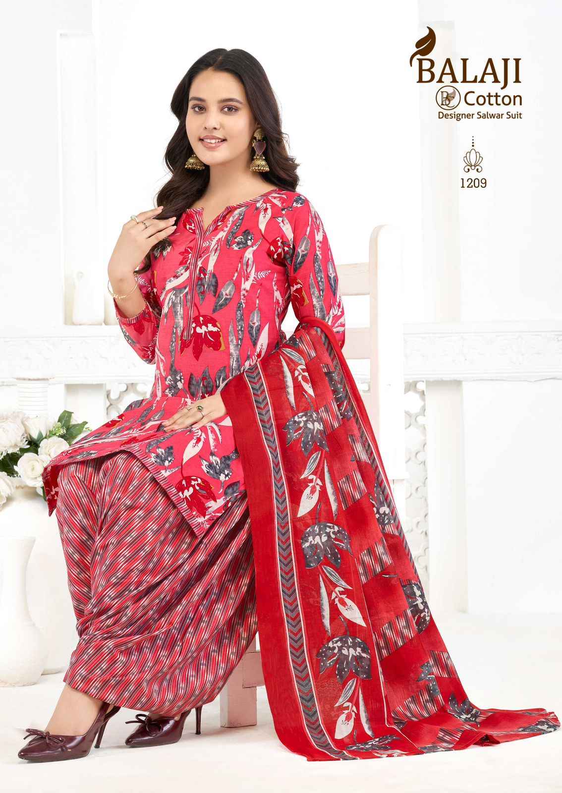 BALAJI SUI DHAGA VOL-12 COTTON PRINTED DRESS MATERIAL