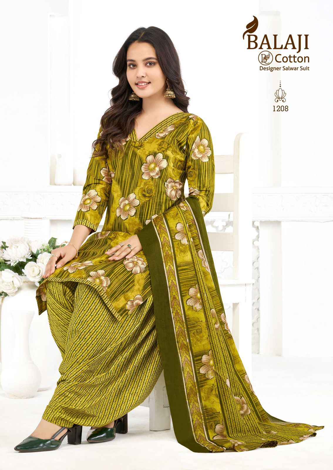 BALAJI SUI DHAGA VOL-12 COTTON PRINTED DRESS MATERIAL