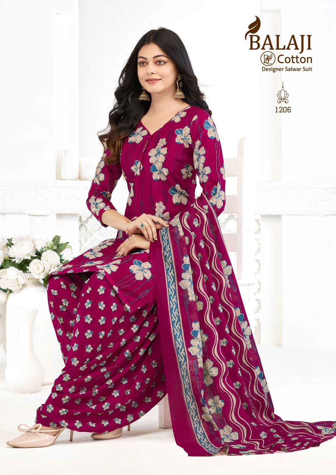BALAJI SUI DHAGA VOL-12 COTTON PRINTED DRESS MATERIAL