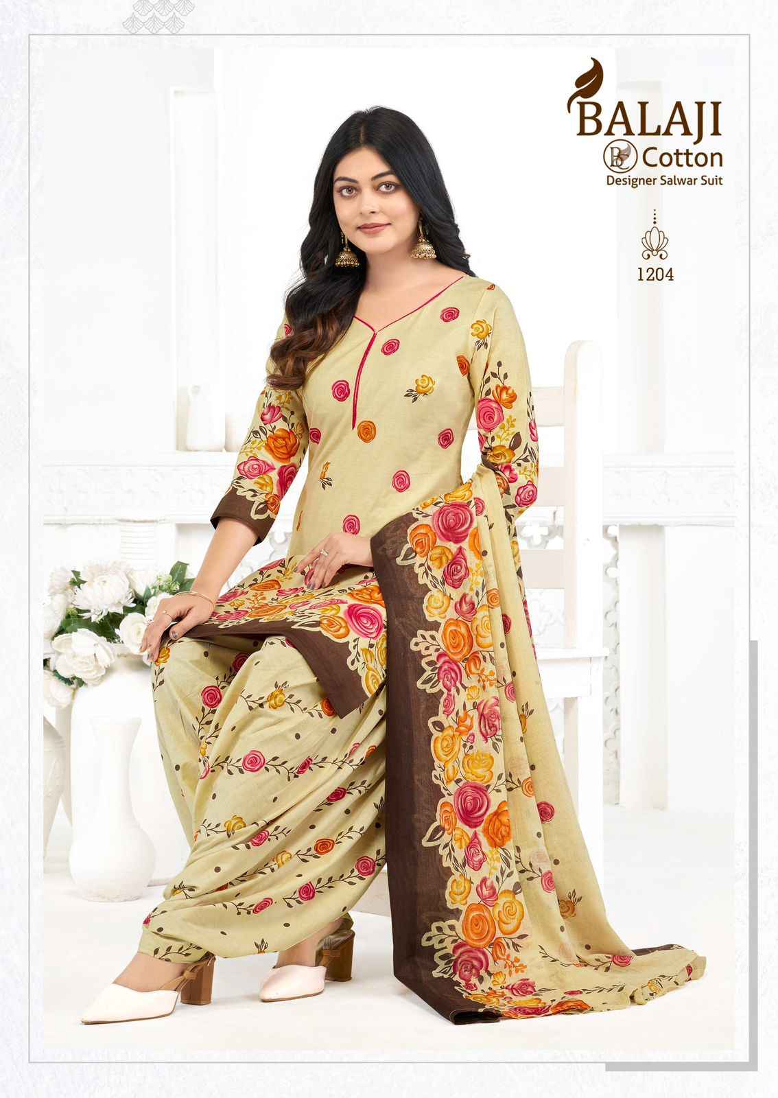 BALAJI SUI DHAGA VOL-12 COTTON PRINTED DRESS MATERIAL