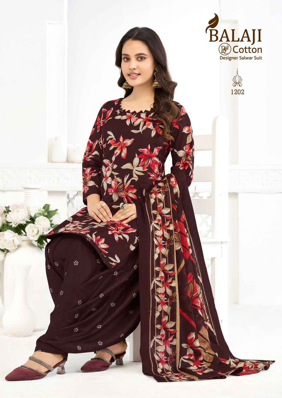 BALAJI SUI DHAGA VOL-12 COTTON PRINTED DRESS MATERIAL