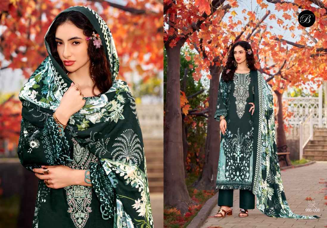 BELLIZA NAIRA VOL-146 PURE COTTON EMBROIDERY DRESS MATERIAL