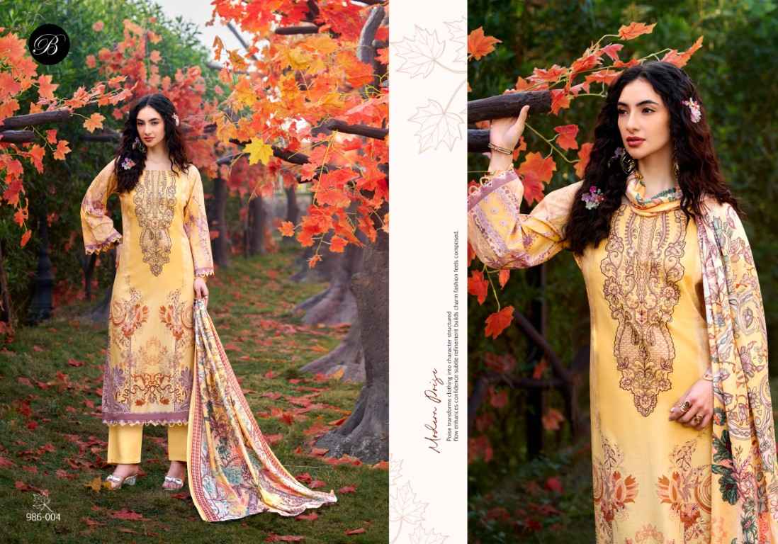 BELLIZA NAIRA VOL-146 PURE COTTON EMBROIDERY DRESS MATERIAL