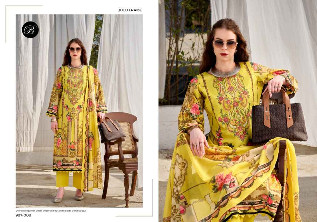 BELLIZA NAIRA VOL-147 PURE COTTON EMBROIDERY DRESS MATERIAL