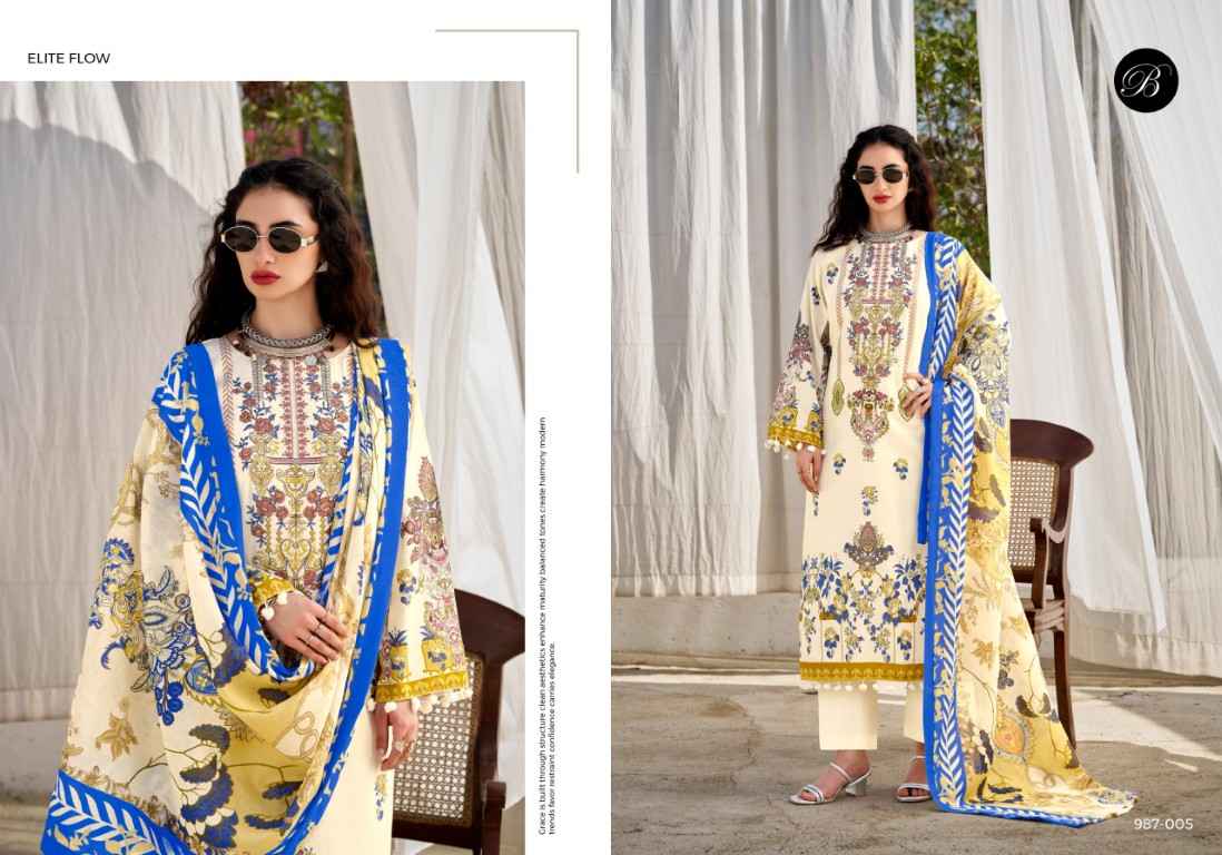 BELLIZA NAIRA VOL-147 PURE COTTON EMBROIDERY DRESS MATERIAL