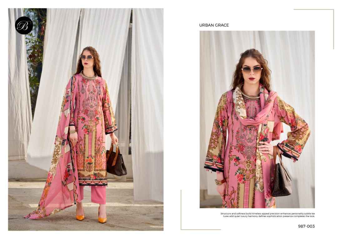 BELLIZA NAIRA VOL-147 PURE COTTON EMBROIDERY DRESS MATERIAL