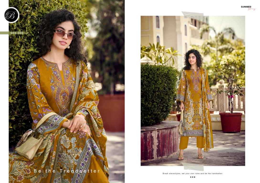 BELLIZA NAIRA VOL-148 PURE COTTON EMBROIDERY DRESS MATERIAL