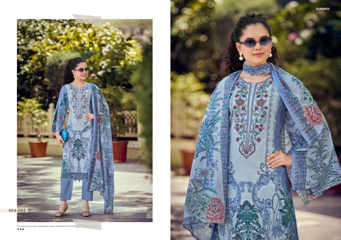 BELLIZA NAIRA VOL-148 PURE COTTON EMBROIDERY DRESS MATERIAL