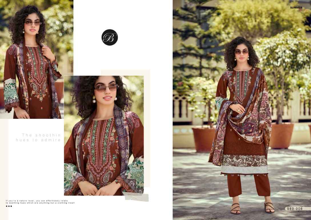 BELLIZA NAIRA VOL-148 PURE COTTON EMBROIDERY DRESS MATERIAL