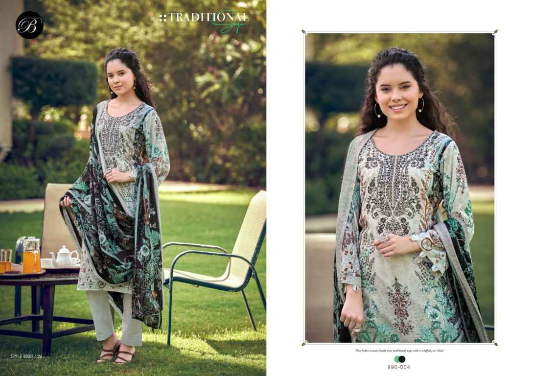 BELLIZA NAIRA VOL-149 PURE COTTON EMBROIDERY DRESS MATERIAL