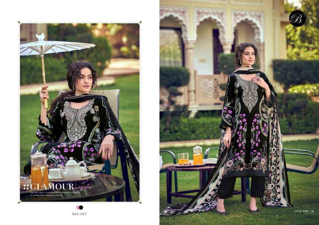 BELLIZA NAIRA VOL-149 PURE COTTON EMBROIDERY DRESS MATERIAL