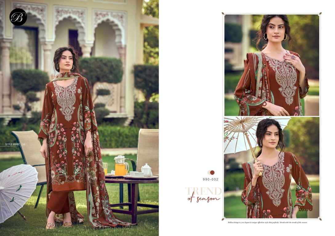 BELLIZA NAIRA VOL-149 PURE COTTON EMBROIDERY DRESS MATERIAL