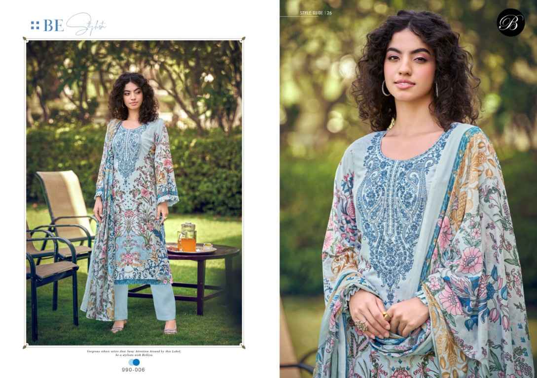 BELLIZA NAIRA VOL-149 PURE COTTON EMBROIDERY DRESS MATERIAL