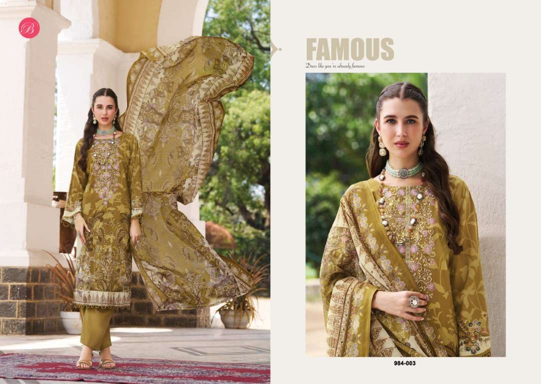 BELLIZA RIWAYAT VOL-18 PURE VISCOSE RAYON DRESS MATERIAL