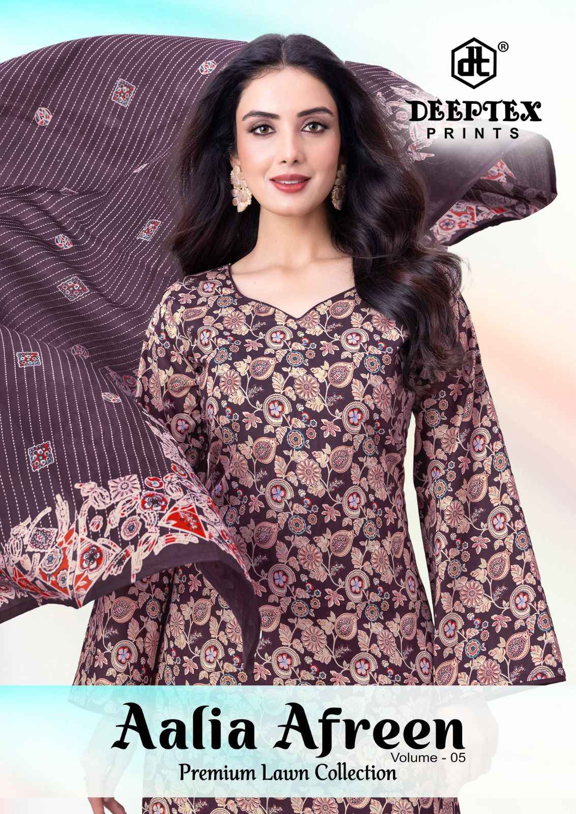 DEEPTEX AALIA AFREEN VOL-5 HEAVY COTTON PRINTED DRESS MATERIAL