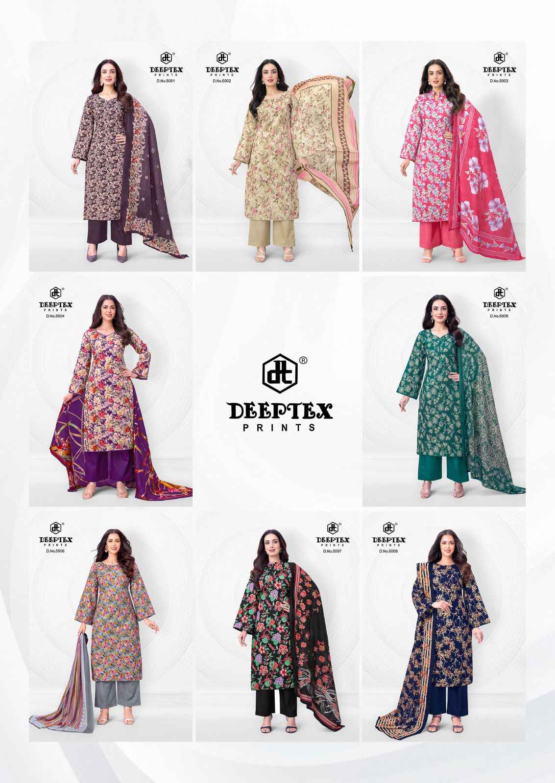 DEEPTEX AALIA AFREEN VOL-5 HEAVY COTTON PRINTED DRESS MATERIAL