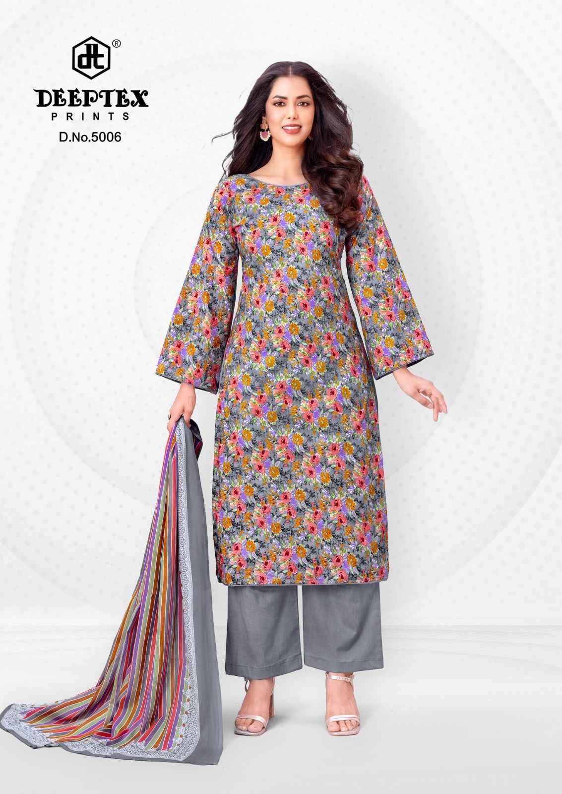 DEEPTEX AALIA AFREEN VOL-5 HEAVY COTTON PRINTED DRESS MATERIAL