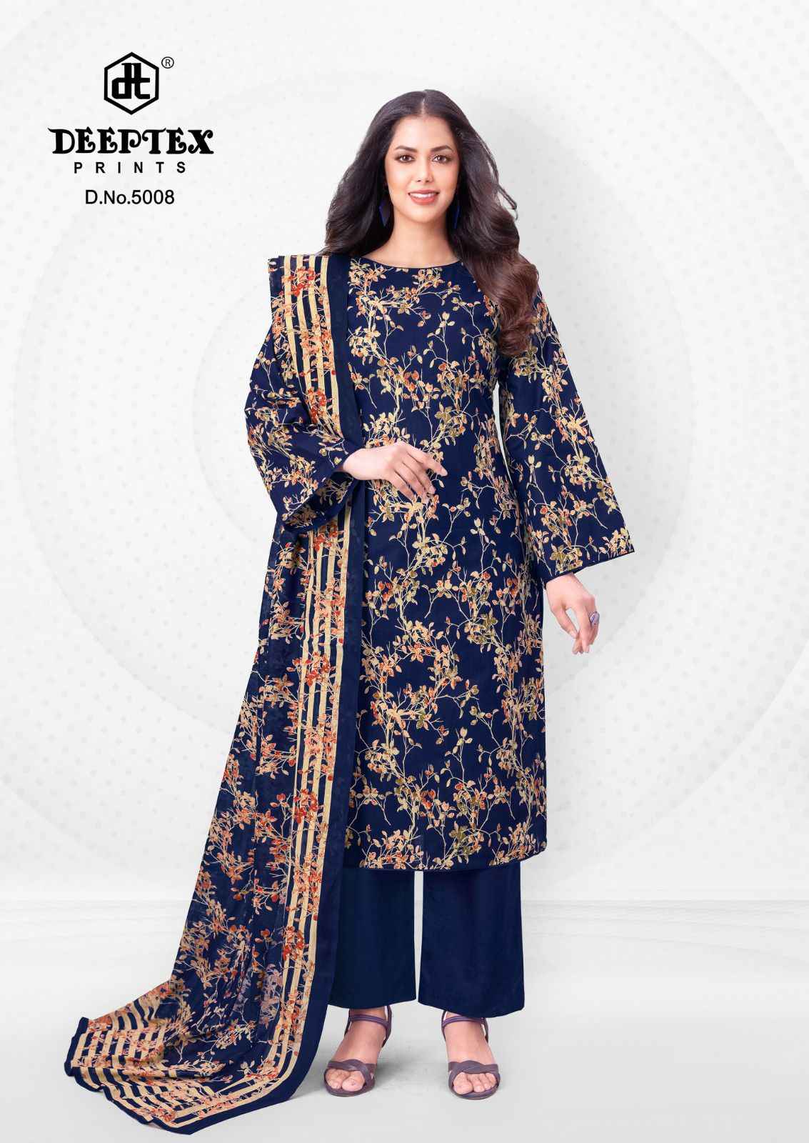 DEEPTEX AALIA AFREEN VOL-5 HEAVY COTTON PRINTED DRESS MATERIAL
