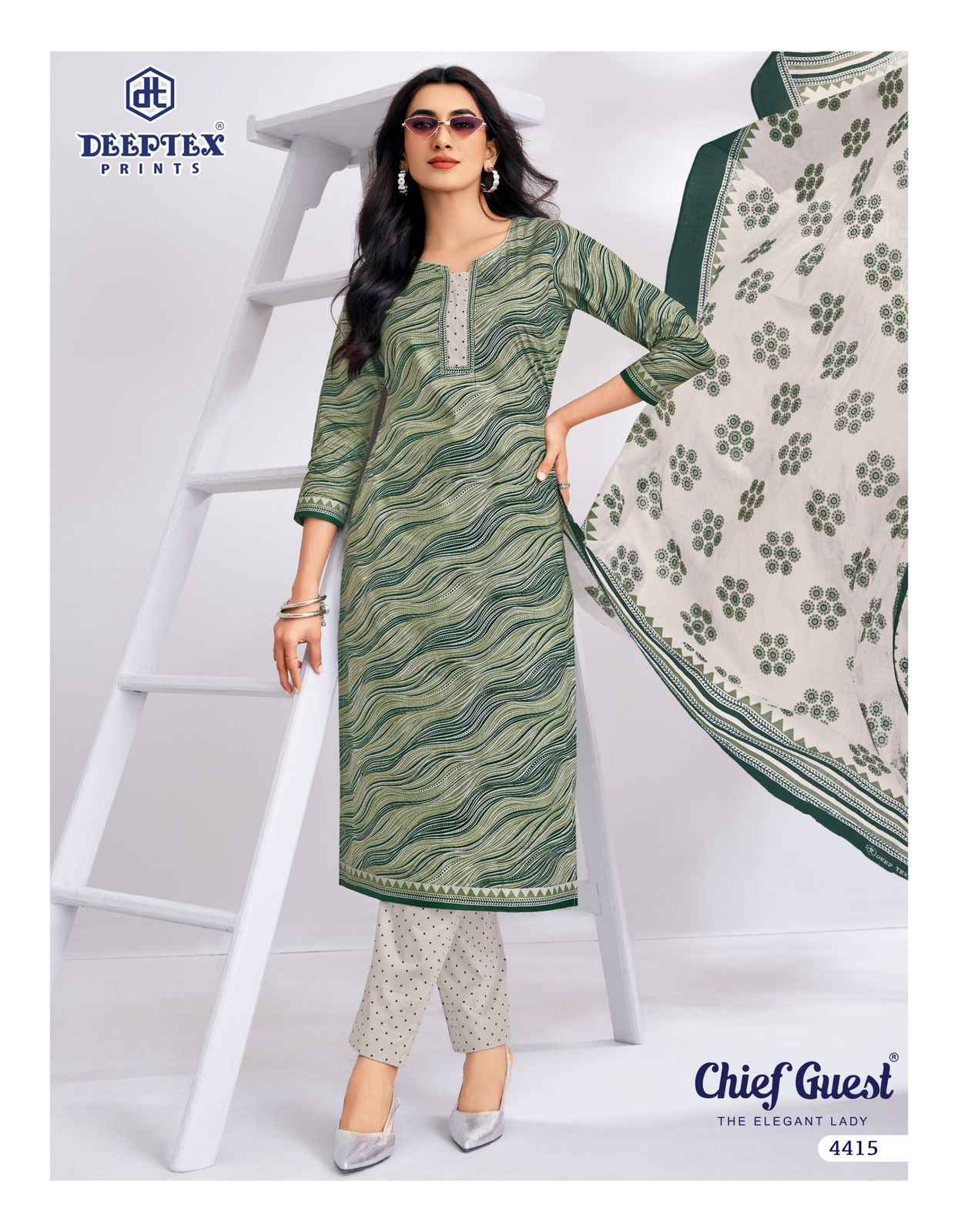 DEEPTEX CHIEF GUEST VOL-44 PURE COTTON DRESS MATERIAL