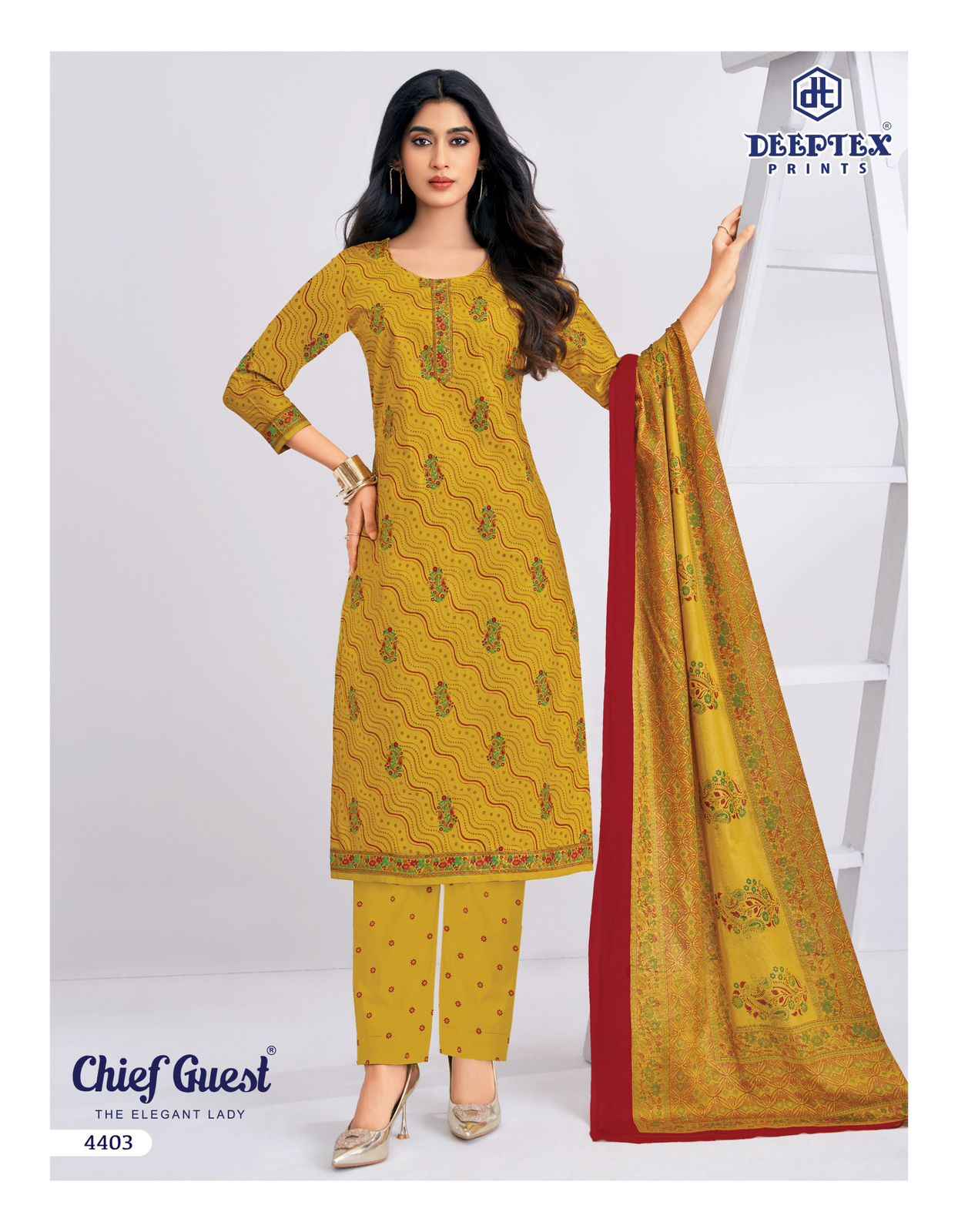 DEEPTEX CHIEF GUEST VOL-44 PURE COTTON DRESS MATERIAL