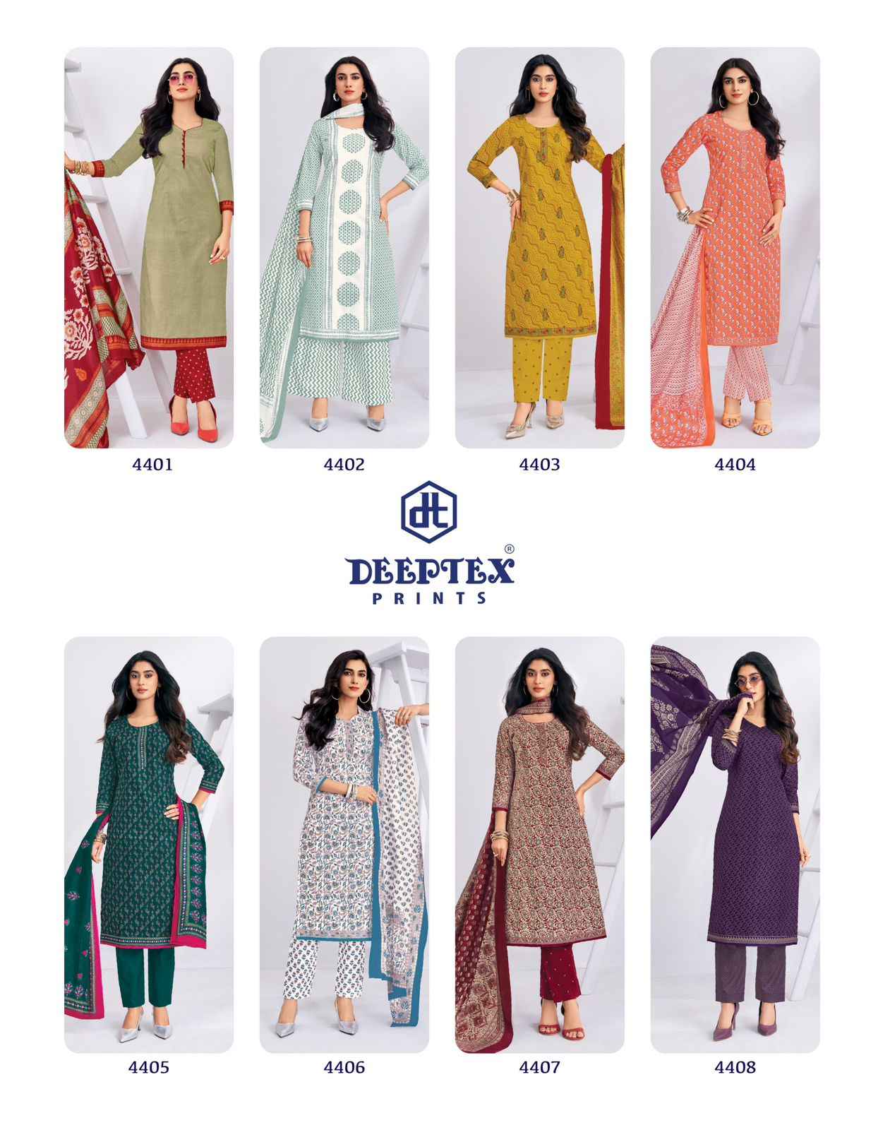 DEEPTEX CHIEF GUEST VOL-44 PURE COTTON DRESS MATERIAL