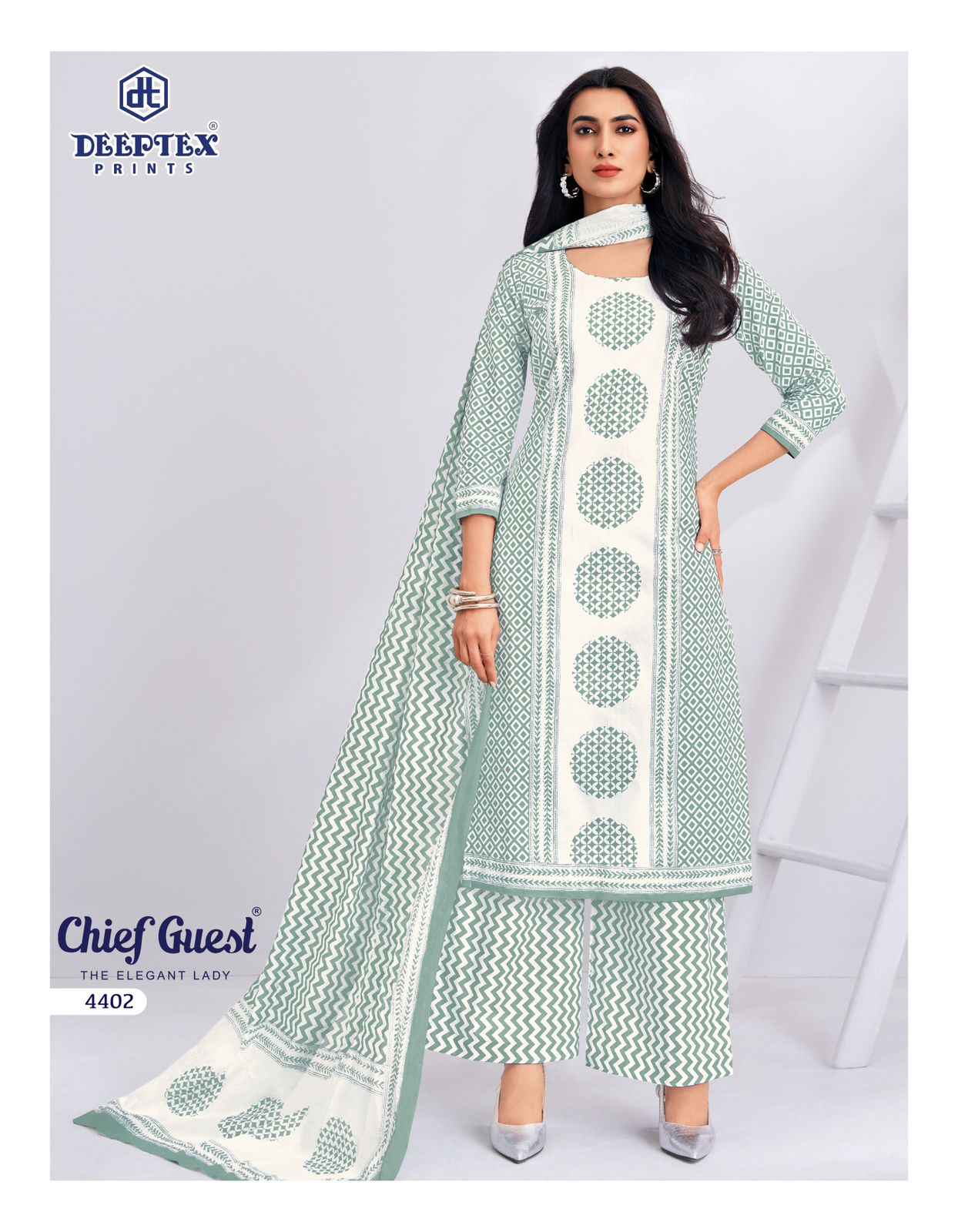 DEEPTEX CHIEF GUEST VOL-44 PURE COTTON DRESS MATERIAL