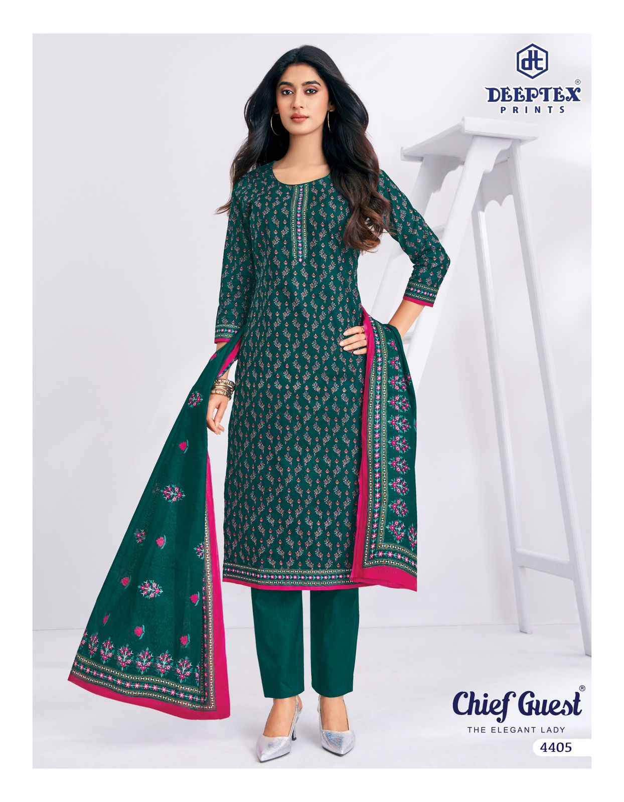 DEEPTEX CHIEF GUEST VOL-44 PURE COTTON DRESS MATERIAL