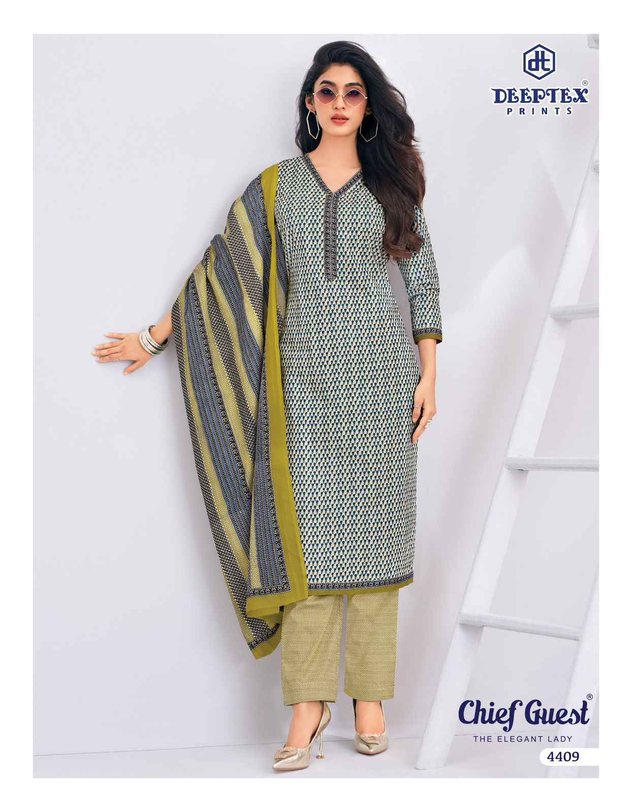 DEEPTEX CHIEF GUEST VOL-44 PURE COTTON DRESS MATERIAL