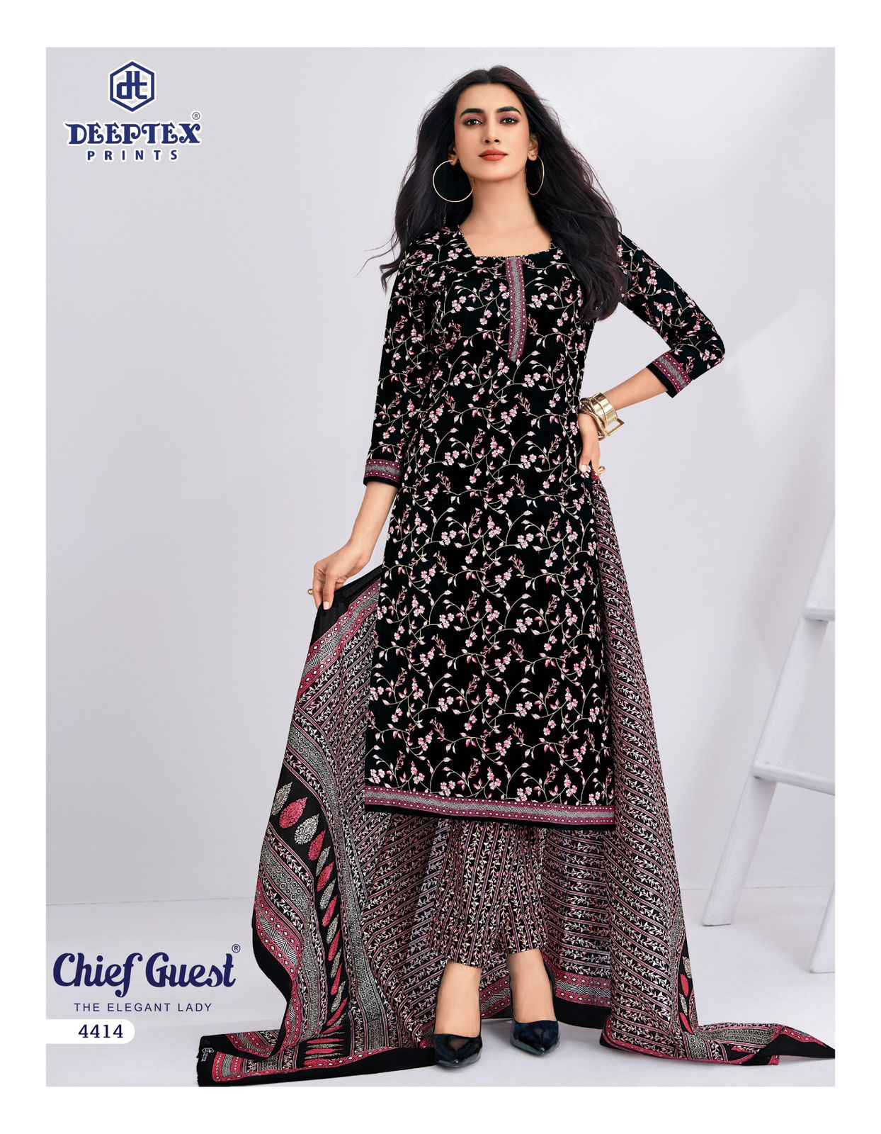 DEEPTEX CHIEF GUEST VOL-44 PURE COTTON DRESS MATERIAL