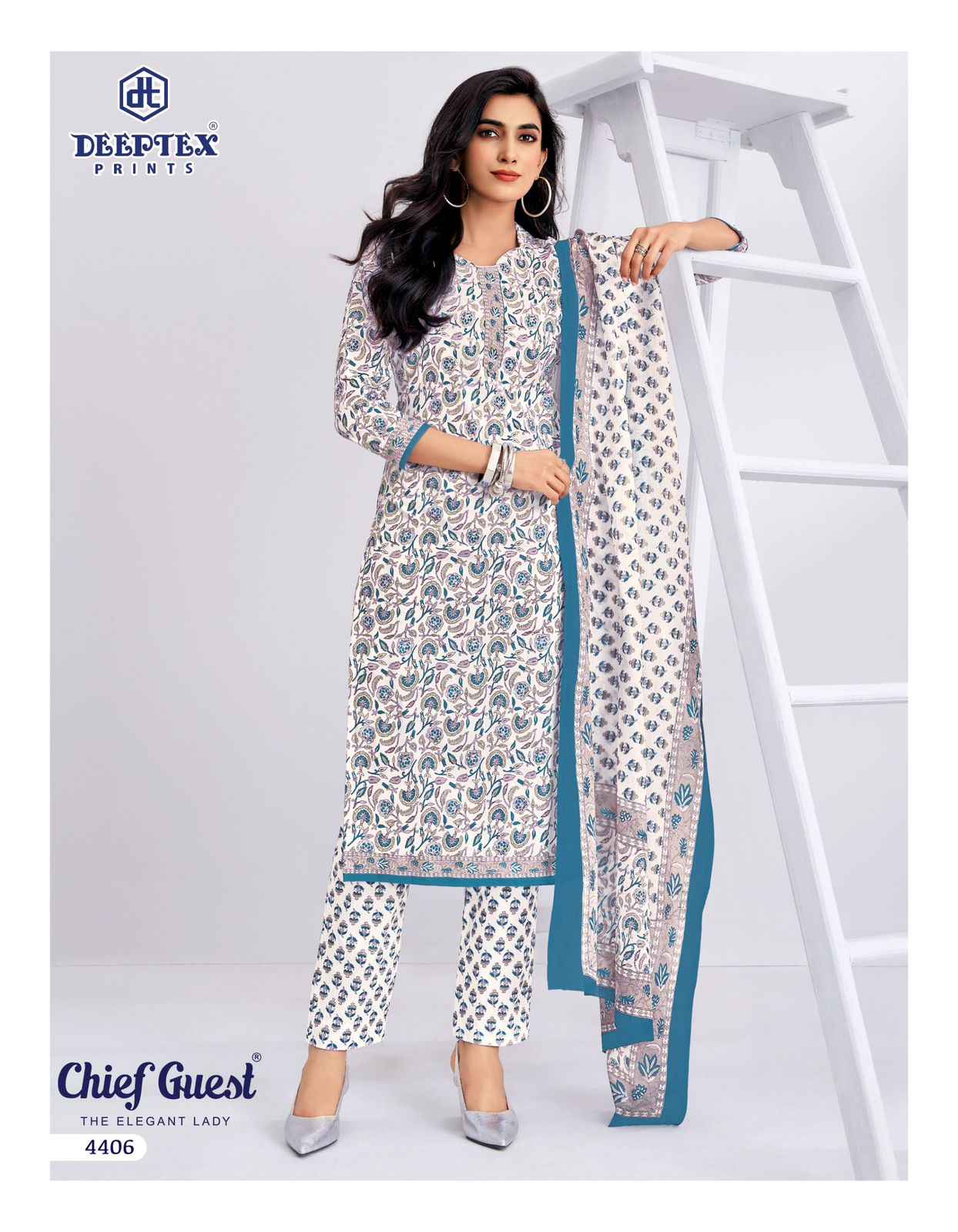 DEEPTEX CHIEF GUEST VOL-44 PURE COTTON DRESS MATERIAL