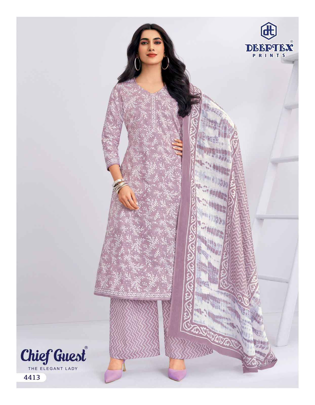 DEEPTEX CHIEF GUEST VOL-44 PURE COTTON DRESS MATERIAL
