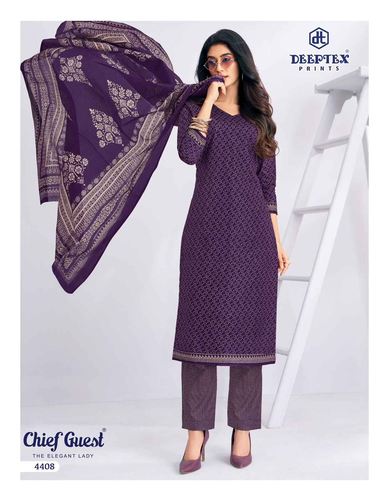 DEEPTEX CHIEF GUEST VOL-44 PURE COTTON DRESS MATERIAL