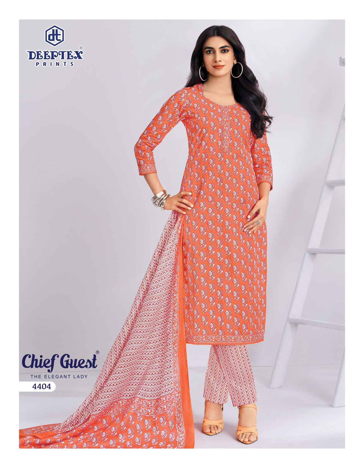 DEEPTEX CHIEF GUEST VOL-44 PURE COTTON DRESS MATERIAL
