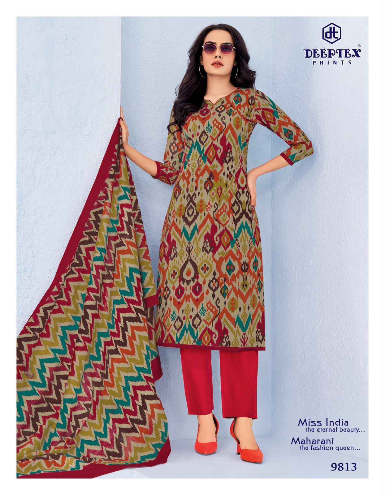 DEEPTEX MISS INDIA VOL-98 PURE COTTON DRESS MATERIAL