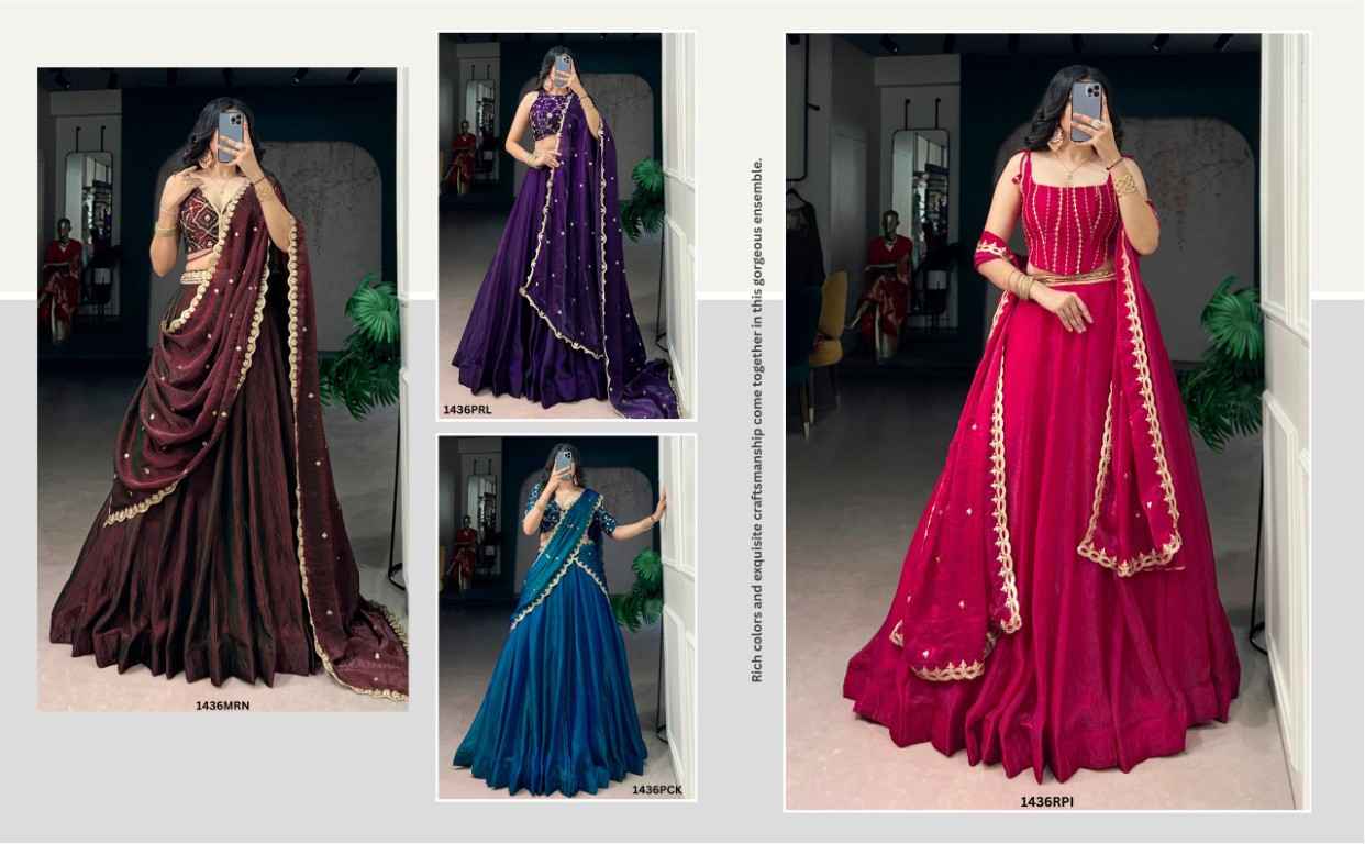 FENDI SEQUINS AND THREAD EMBROIDERY WORK LEHENGA CHOLI