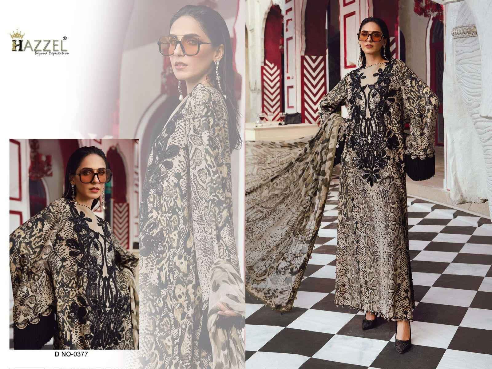 HAZZEL MARIA B D.NO 379 & 386 PURE COTTON PAKISTANI DRESS MATERIAL