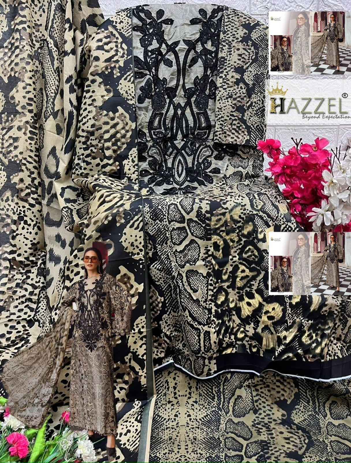 HAZZEL MARIA B D.NO 379 & 386 PURE COTTON PAKISTANI DRESS MATERIAL