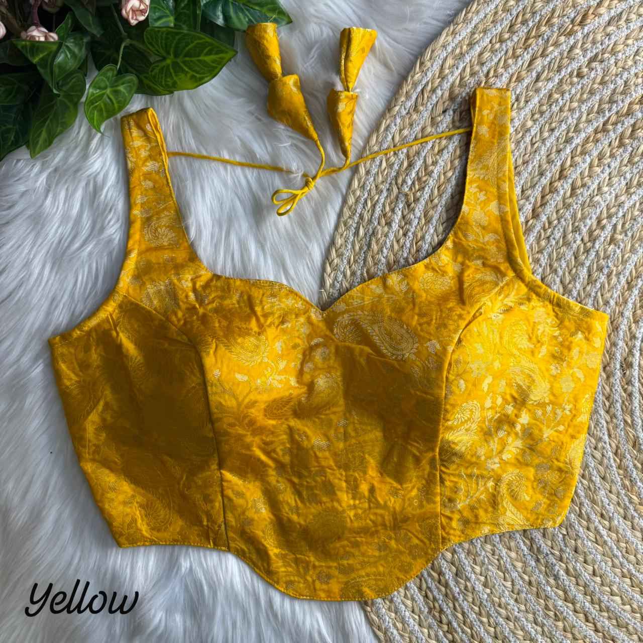 HEAVY JARI BANARASI CORSET STYLE BLOUSE