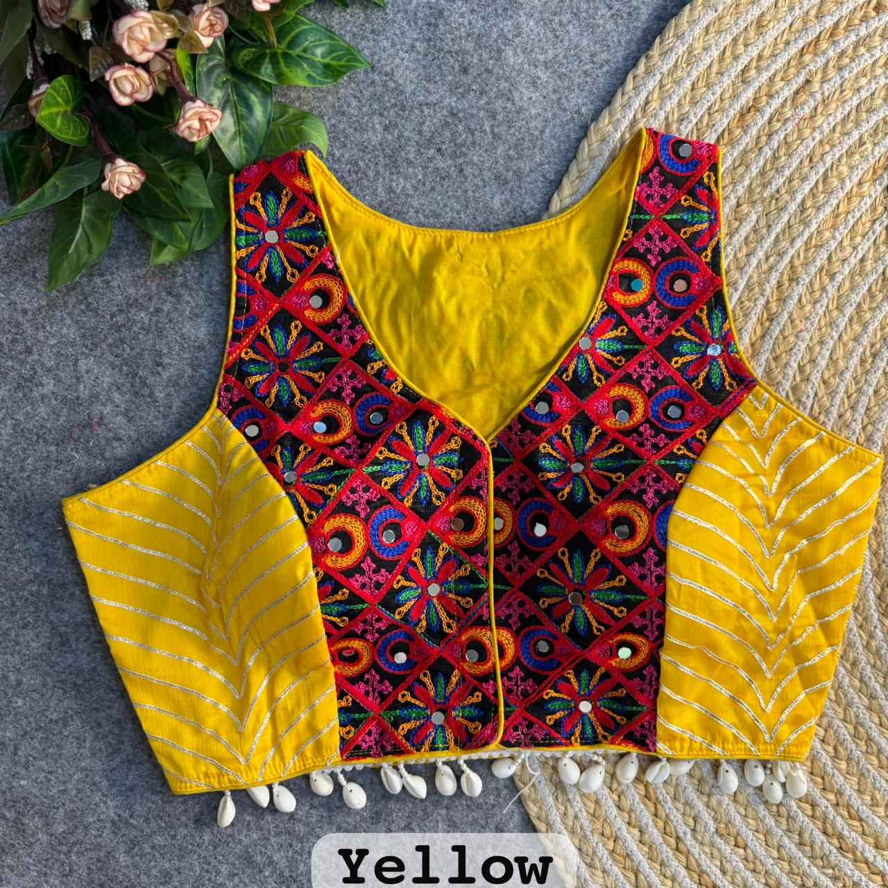 HEAVY SILK KUTCHI GOTAPATTI WORK NAVRATRI SPECIAL BLOUSE 